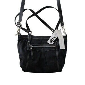 NIne West Black Convertible Crossbody Purse Shoulder Strap Handbag NWT